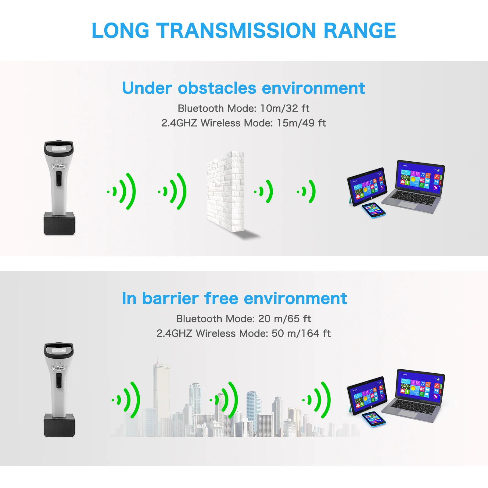 Imagem -06 - Netum-hybrid Rfid Imager Tags Reader qr Barcode Scan Conectar Via Bluetooth Wireless para Retail Pos Nfc hf Rfid 1d 2d