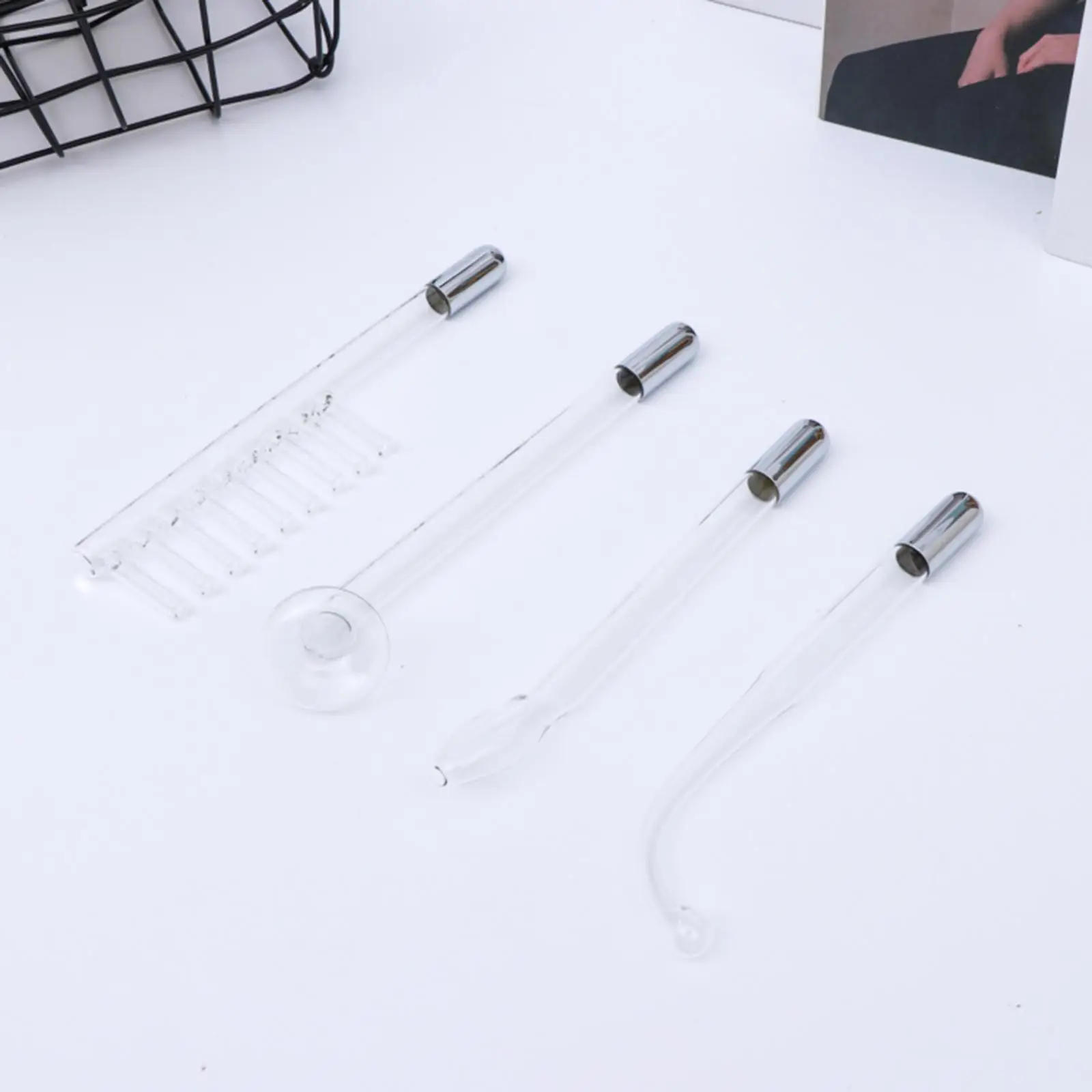 High Frequency Electrotherapy Facial Machine Skin Care Wand for Dark Circles and Pore Cleansing with Ozone Bulb