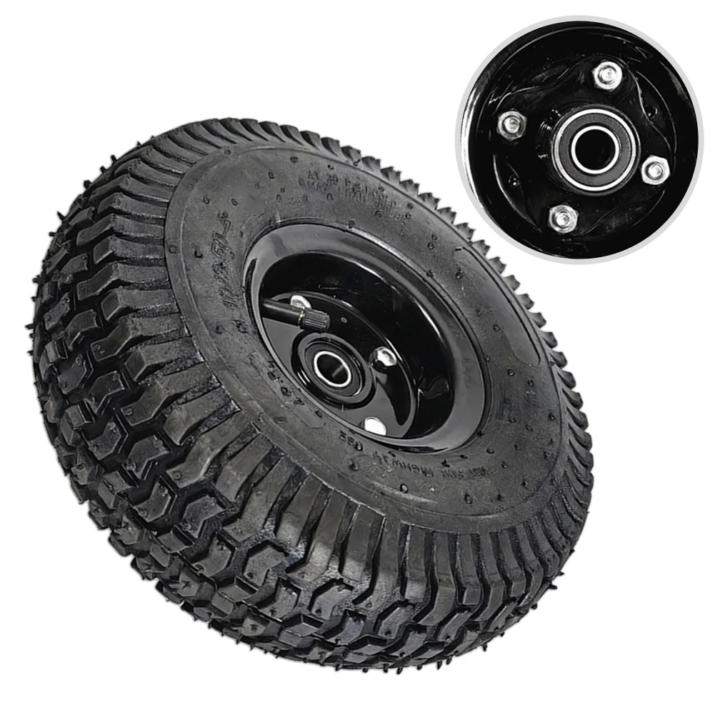 10 Inch 4.10/3.50-4 Inflate Tire Wheel For Trolley Mobility  Electric Scooter Comfortable And Wearproof