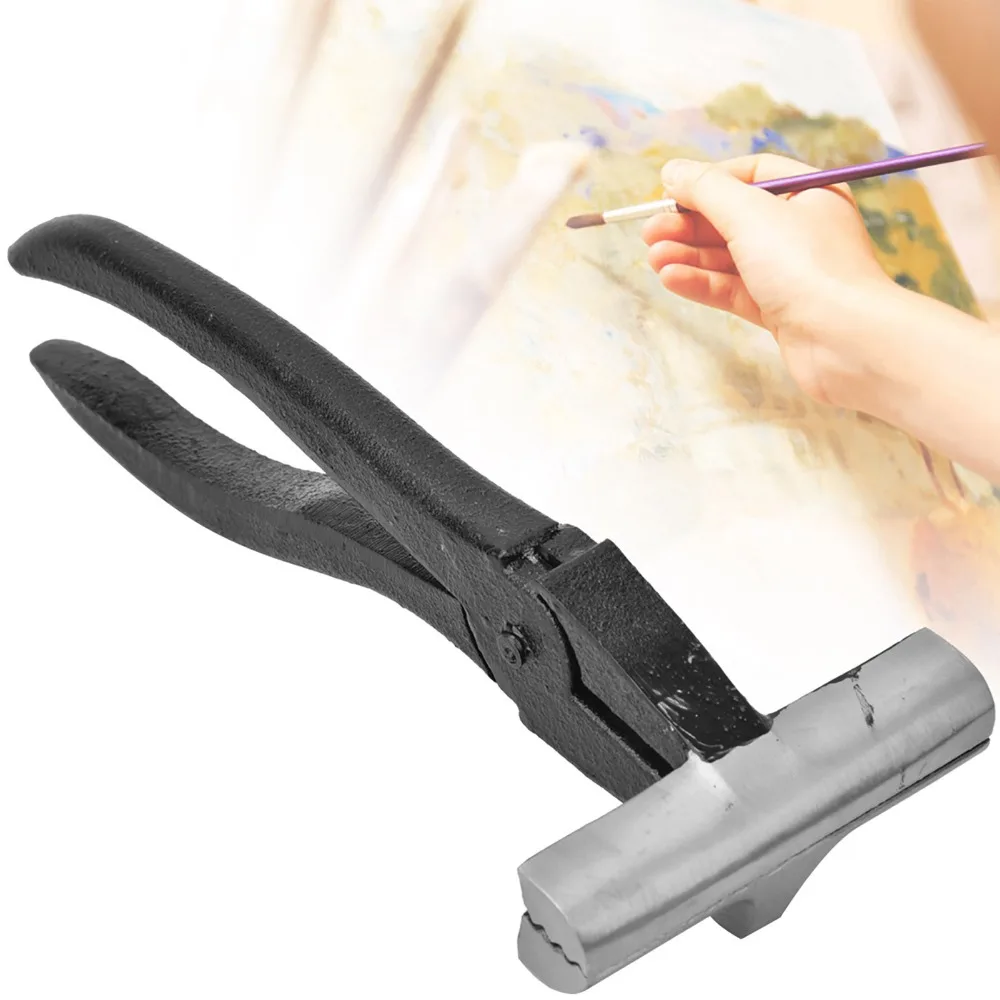 Cast Iron Oil Painting Canvas Stretching Pliers Hand Tool Black Handle