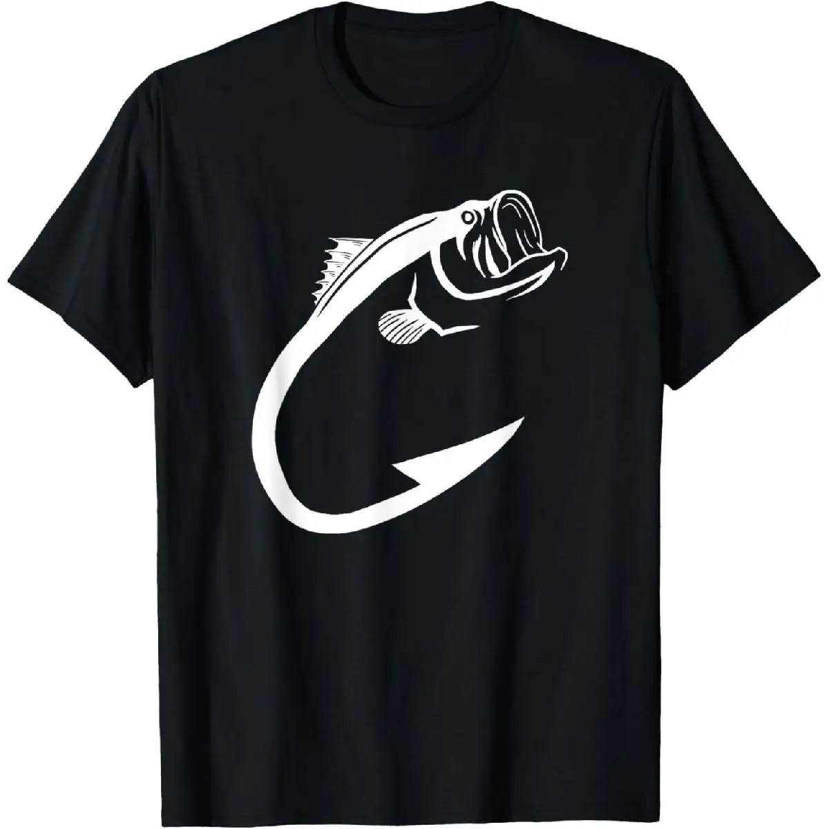 

Fish Hook Minimal Art Cool Fishing Lover Art Lover Gift T-Shirt