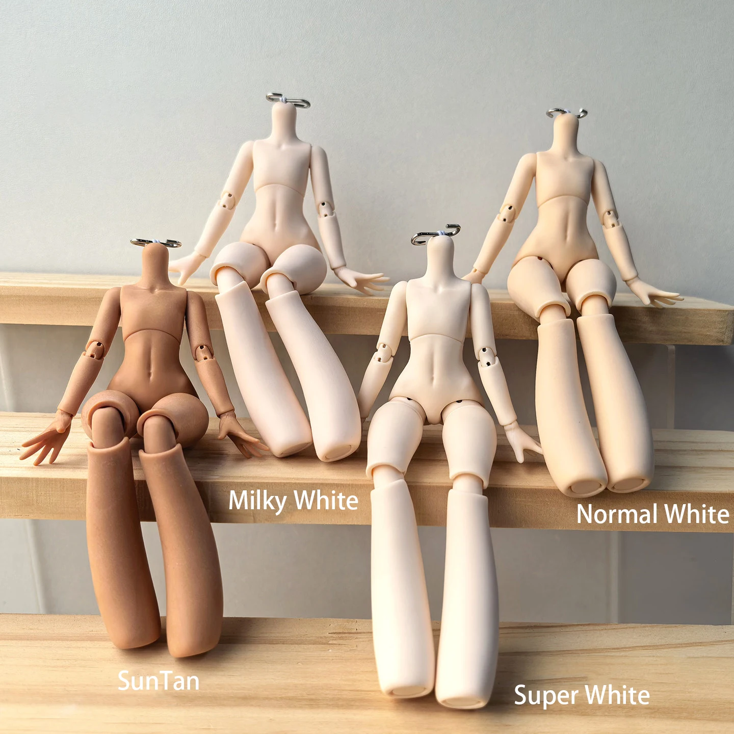 14cm Carrot leg doll body Wearing aluminum wire doll body 1/12 S hook doll body For Penny, GSC, Molly, Obitsu 11, Nendoroid Head