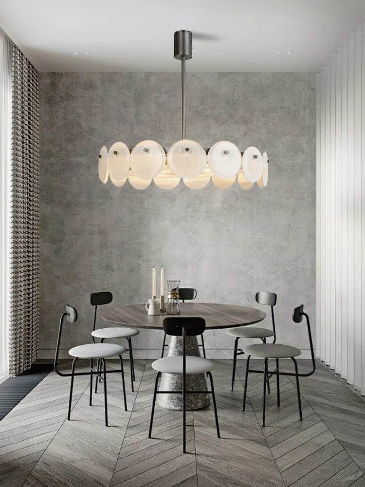

Minimalist Nordic Elegant Green White Glass 2025 Crystal LED Chandeliers Light,Fixture Suspension for Living Room Decoration