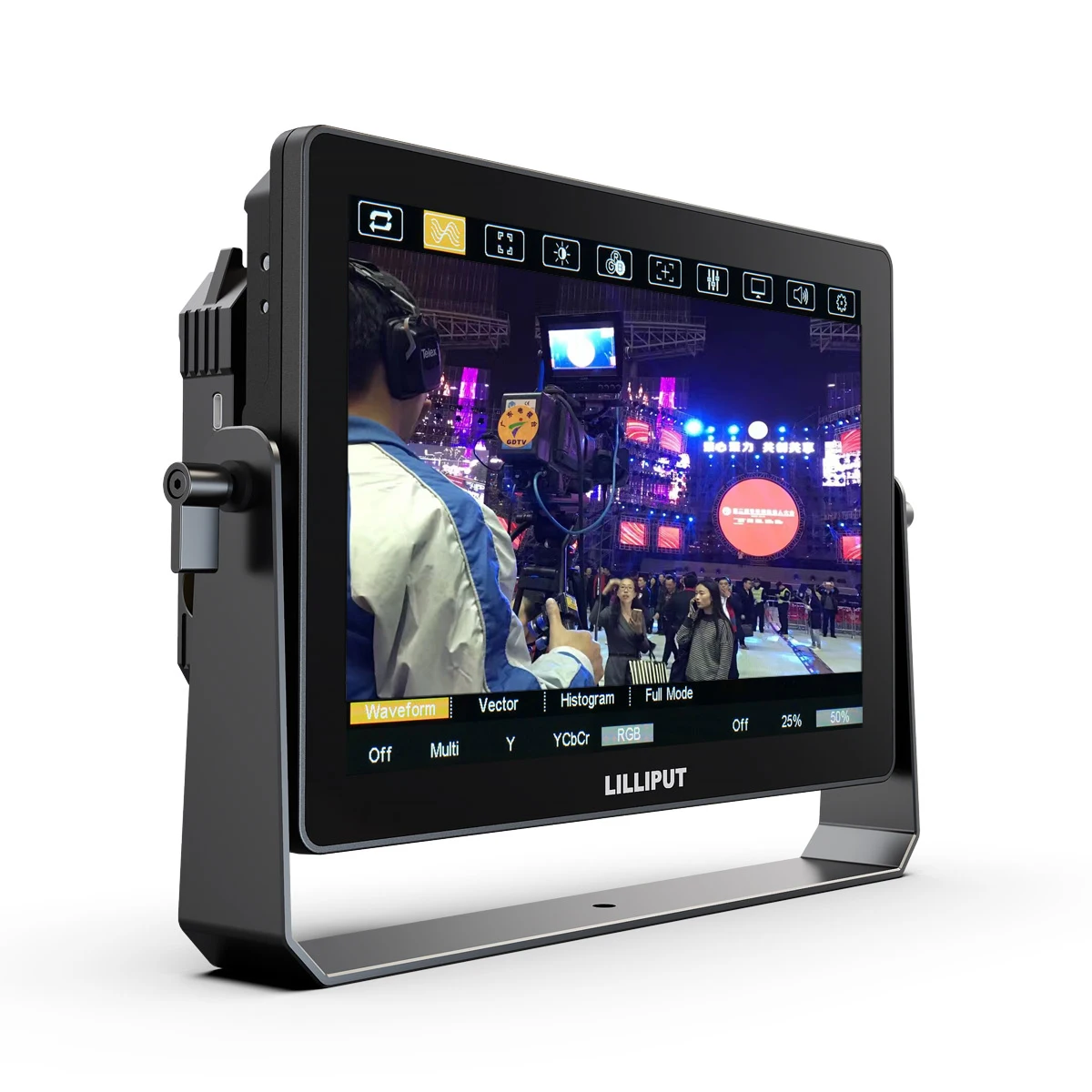 For Lilliput HT10S 10.1 Inch Touchscreen LCD Monitor 1500 Nits 60Hz Refresh for HDMI 3G-SDI Input Built-in Camera Control