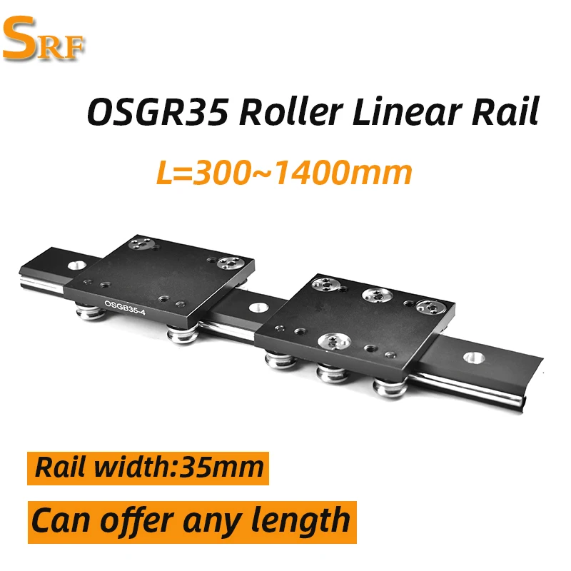 35mm Dual-Axis Linear Guide OSGR35 Roller Slider 300 400 500 600 700 800 900 1000 1100 1200 1400mm OSGB35 wheel block 3D Printer