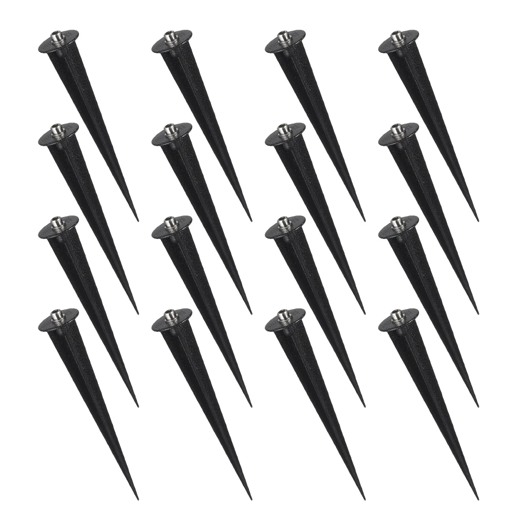

16pcs Garden Light Stakes Aluminum Ground Pile Outdoor Lanterns Durable Landscape Lighting Accessories Stake Spike