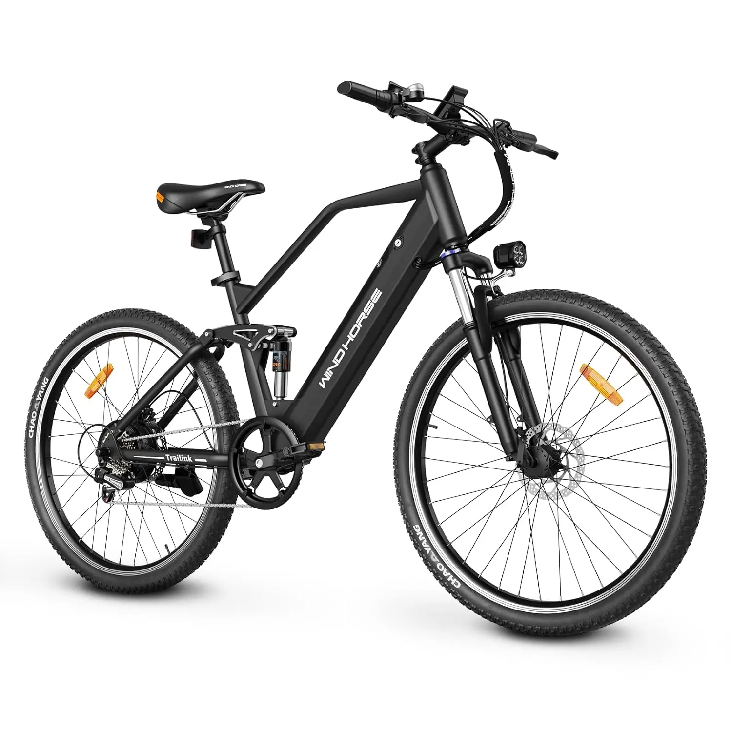 

Электровелосипед 27,5 дюймов для взрослых, двигатель 1000 Вт (пиковая мощность), скорость до 32 км/ч, запас хода до 64 км, съемная батарея 561 Вт·ч, полная подвеска, настраиваемый