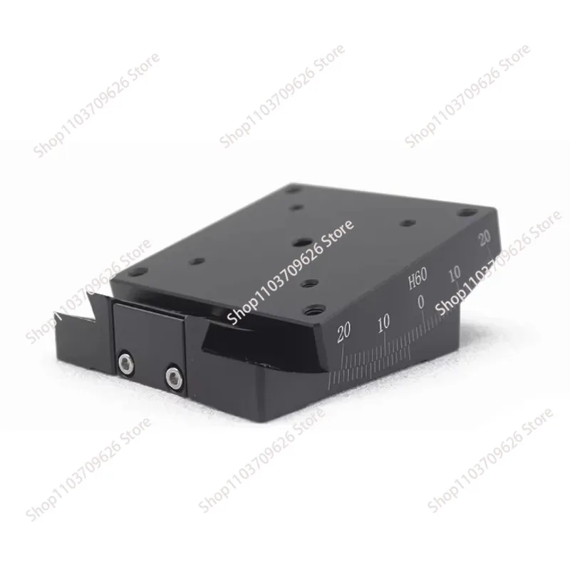 GFG60XY  slide table manual arc platform 2-dimensional horizontal positive and negative adjustment 10 ° goniometer