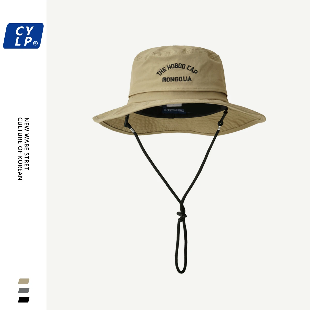 

Sun-Proof Fishing Hat Male Camping Mountaineering Couple Bucket Hat Female Japanese Style Alphabet Embroidered Busket Hat