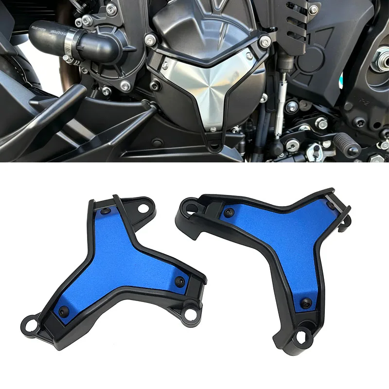 

For Yamaha MT09 Tracer 9 GT Side Engine Guard Protection Cover Protective Sliders Crash Pad Protector MT-09 mt09 2021 2022 2023