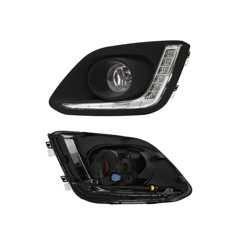 Carro led luz de circulação diurna nevoeiro drl amortecedor lâmpada condução para suzuki swift 2014 2015 2016