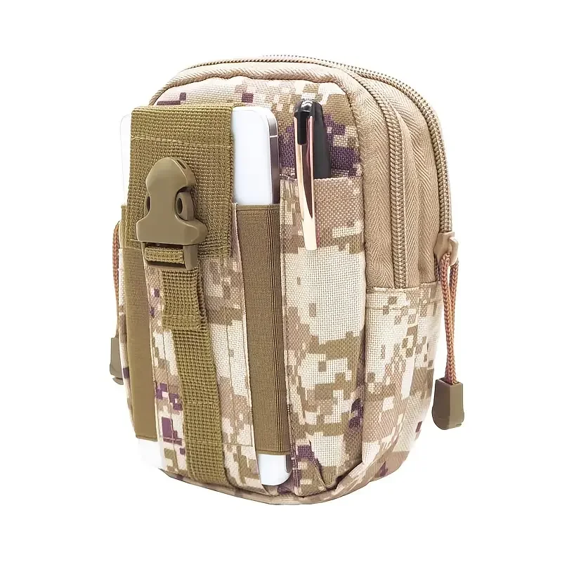 

Actical Molle Military Pouch, Phone Waist Bag For Hiking, Running And Outdoor Activities