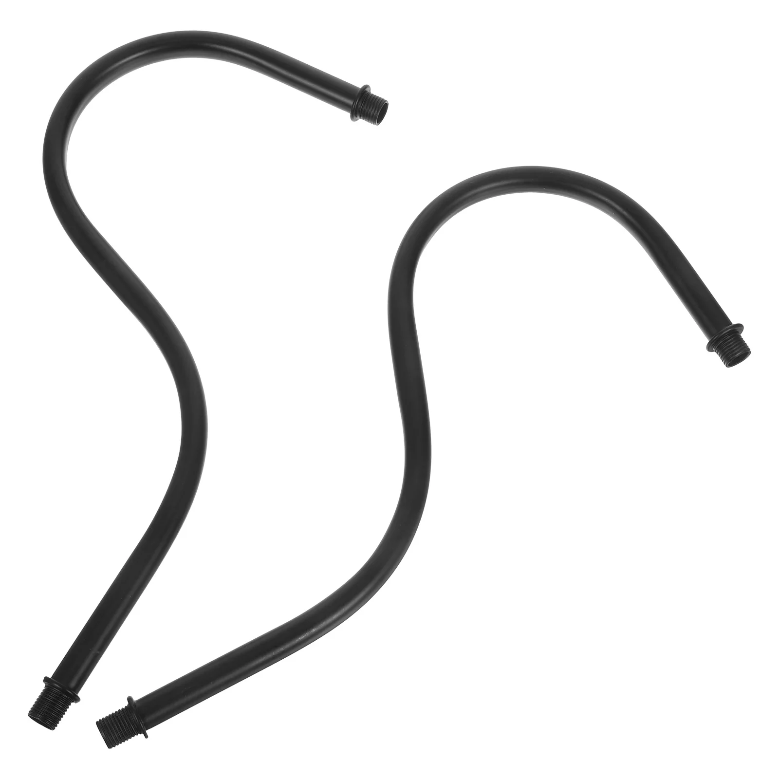 

2pcs Curved Rod Replacement Parts Black For Table Floor Lamp Repair Light Fixture Stem Kit Diy Lamp Making Supplies