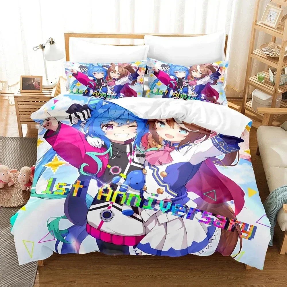 

Anime Uma Musume Pretty Derby Turbo Comfortable Duvet Cover Pillowcase Bedding Set Children Bedroom Decoration Home Textile