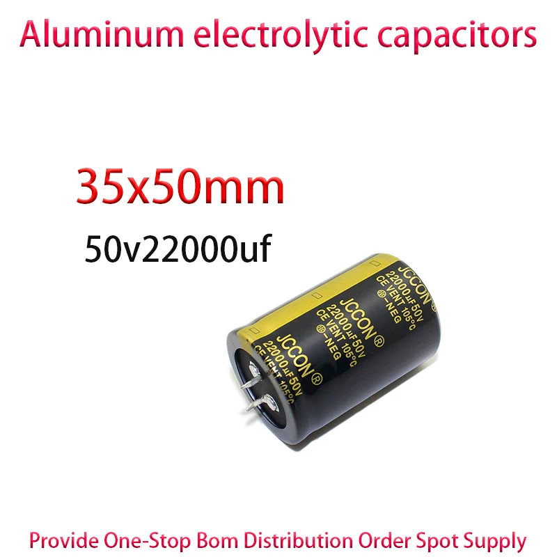 50v22000uf 50v size 35x50mm black gold audio amplifier inverter welding machine large capacitor 10PCS