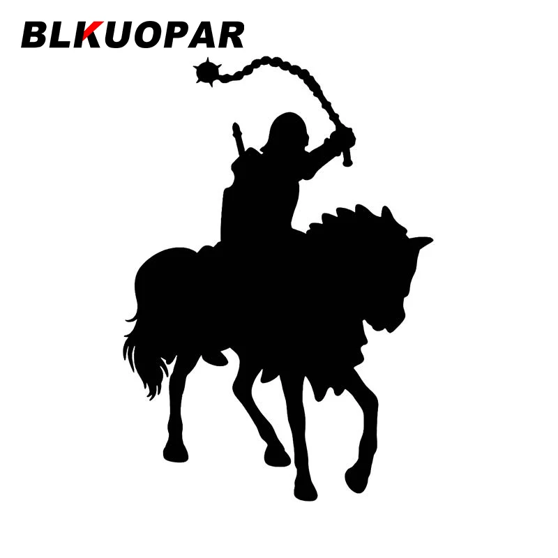 BLKUOPAR فارس الحصان الصور الظلية ملصقات السيارات مقاومة للخدش شارات الفينيل مكيف الهواء دراجة نارية الديكور DIY بها بنفسك سلع السيارات
