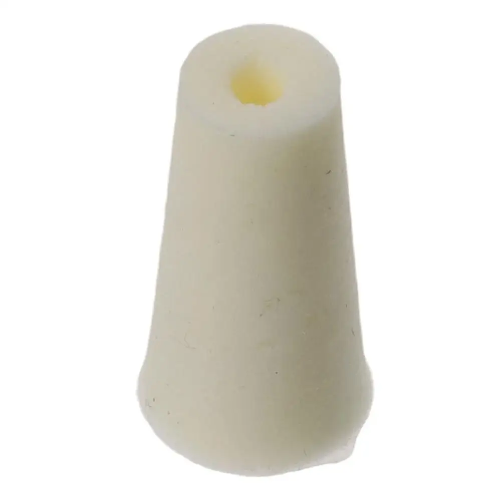 High elasticity 8-12mm Silicone Stopper Plugs Beige Drilled Silicon Rubber Stopper for Flask Test Tube Stopper