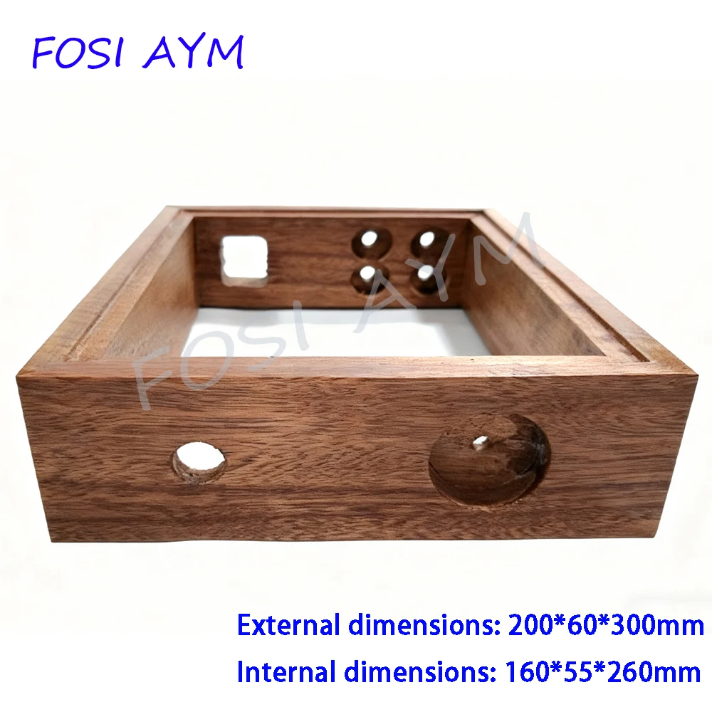 

200*60*300mm FOSI AYM Sapele Solid Wood Chassis Vacuum Tube Amplifier Chassis Preamplifier Audio Wood Case Shell DIY Box