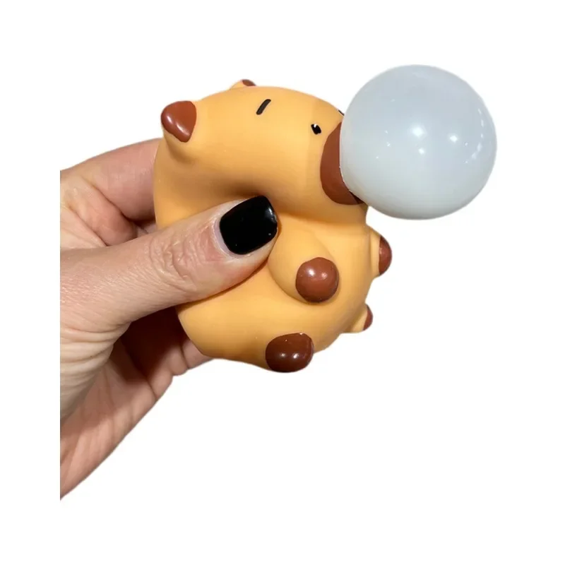 Simulation Cute Relaxing Squeeze Toys Capybara Water Animal Soft Rubber Unstressed Fun Toy Gifts Ornament