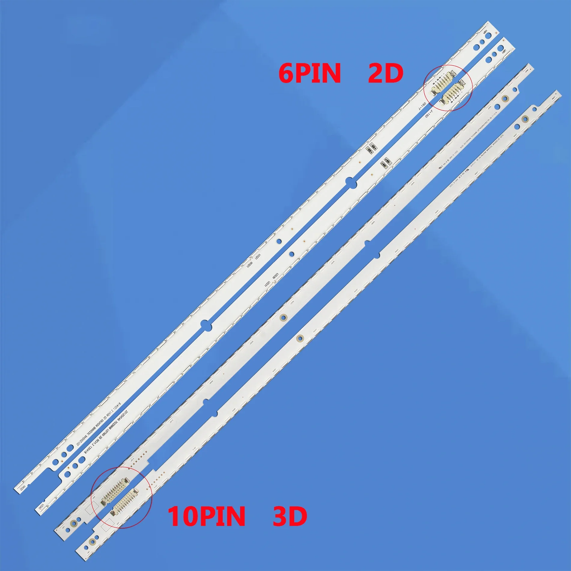 2 PCS/set 60LED LED Backlight For UE46ES8005 UA46ES6600 UN46ES6100 UN46ES6900 UN46ES6150F UE46ES6900U UN46ES6100G HG46AA670NR