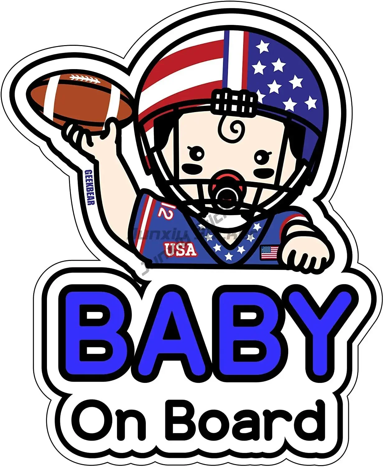 Autocollant créatif mignon bébé à bord bébé dans la voiture, en fourrure, pour décorer la fenêtre de camion, voiture, camping-car, moto, autocollant mural personnalisable