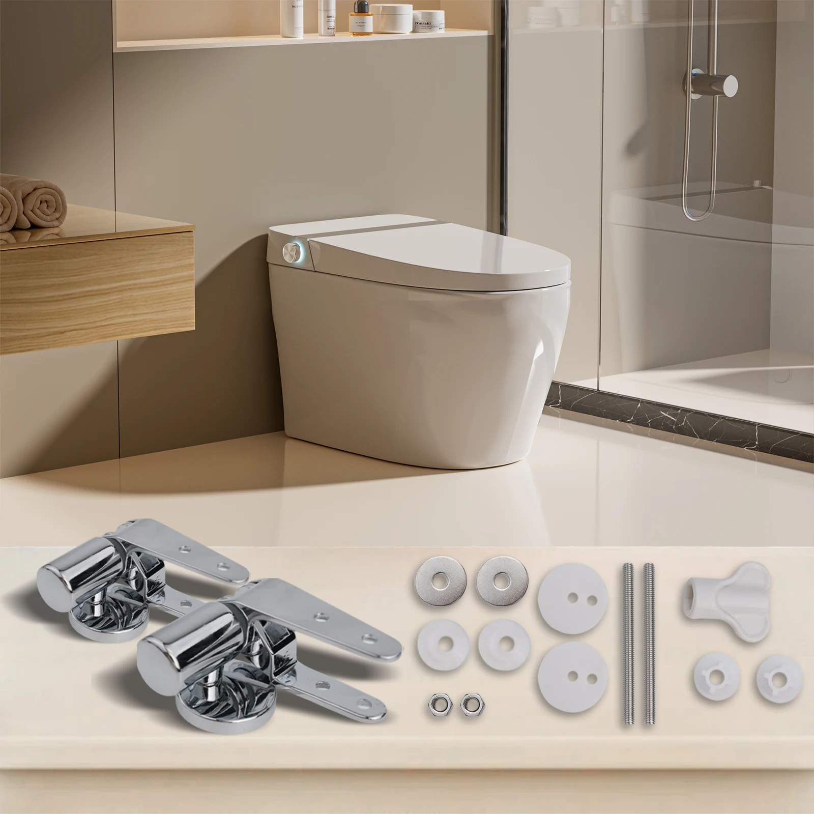 High Quality Toilet Lid Hinge Set 1 Set Accessories Replacement Zinc Alloy Bathroom Accessories Fittings Hinge