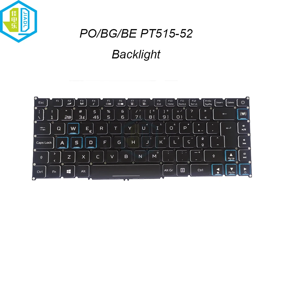 PT515-52 RGB Backlit Keyboard BG Belgium Portuguese PC Gaming Keyboards For Acer Predator Triton 500 PT515-52-77P9 LG04P-P90B3L