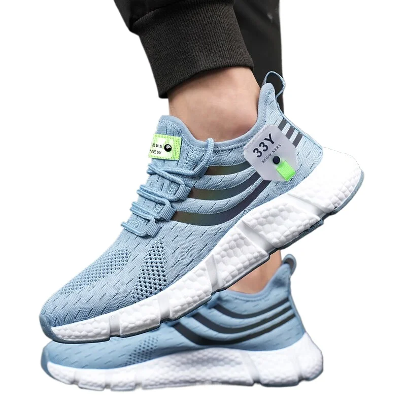 

Outdoor Mesh Black Running Athletic Jogging Tenis Walking Men Casual Sport Shoes Breathable Lightweight Sneakers