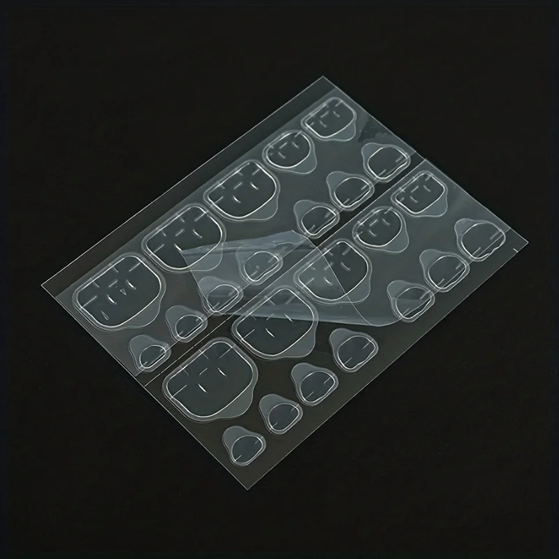 Manicure 5/10 Stukjes Voet Nagelgelei Lijm Dubbelzijdig Nep Nagellijm Verwijderbare Lijm Draagbare Manicure Jelly Lijm