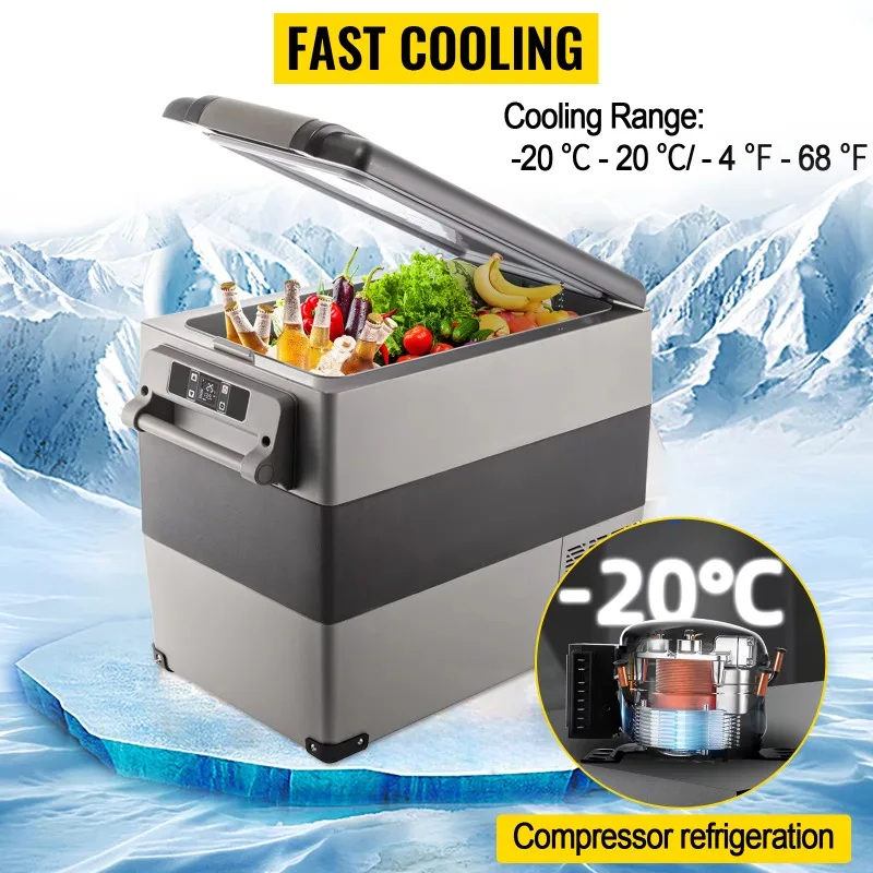 Small Refrigerator Cold Box Warmer Box /45 L Car Refrigerator 12/24V(DC) 110-240V(AC) Mini Fridge Freezer Car