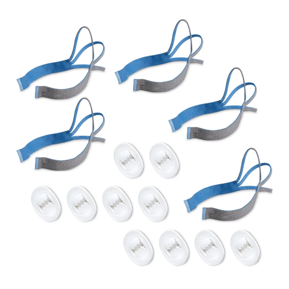 5PCS Headgear for ResMed Airfit P10 Nasal Pillow Mask Straps Included 10PCS Adjustment Clips HOT