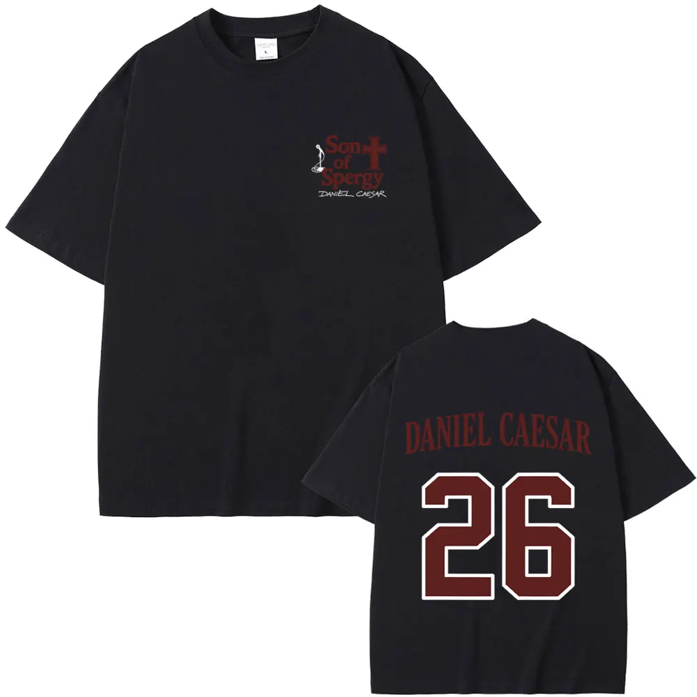Rapper Daniel Caesar Son of Spergy T-shirt Men Women Hip Hop Fashion Pop Music T Shirts Men's Quality Cotton T-shirts Streetwear
