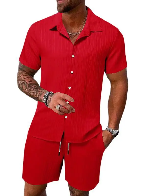 Chemise respirante à manches courtes pour hommes, séchage rapide, décontracté, ample, objectifs à la mode, ensemble de plage polyvalent