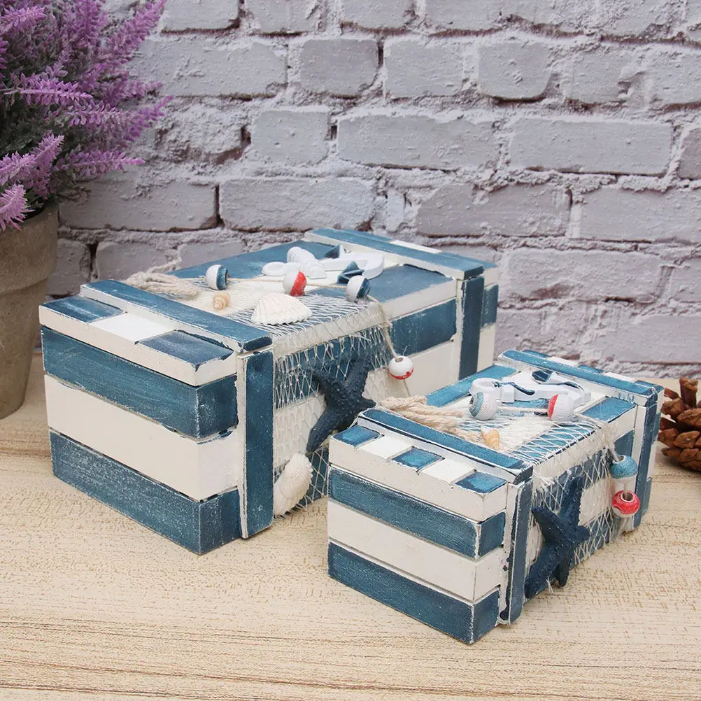 

Деревянная шкатулка для украшений, 2 шт., контейнер для хранения мелких предметов, косметики, аксессуаров, декоративный органайзер в ретро-стиле