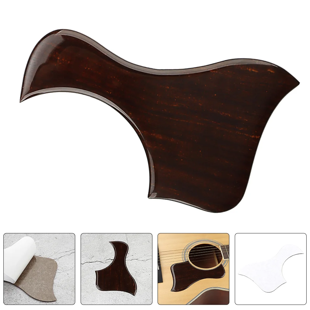 Wood Grain Guitar Pickguard Scratch Plate Picks for Acoustic Protective Decal Sticker Protector Protection Folk FLEOR ST