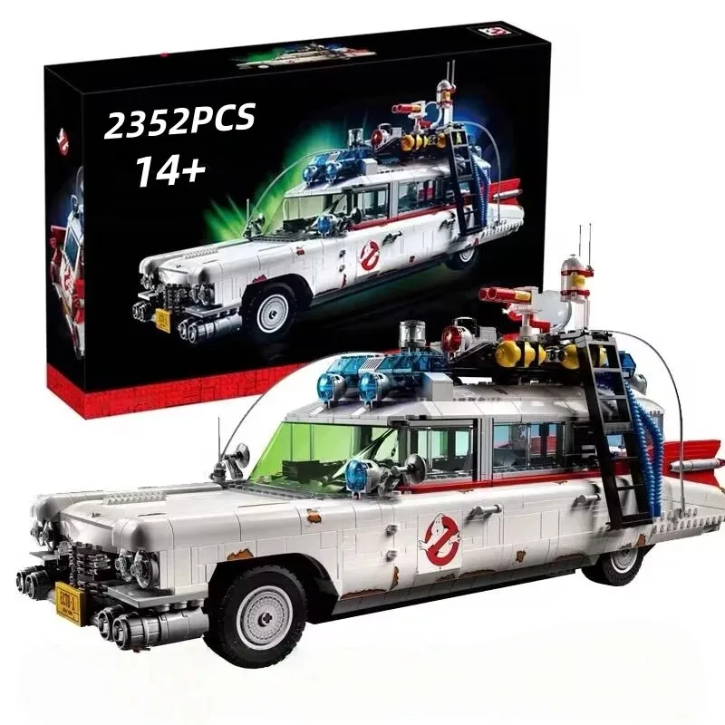 

НОВЫЕ строительные блоки Ghostbusters Ecto-1: модель автомобиля MOC, конструктор для детей и взрослых, игрушки, подарки на Хэллоуин и Рождество