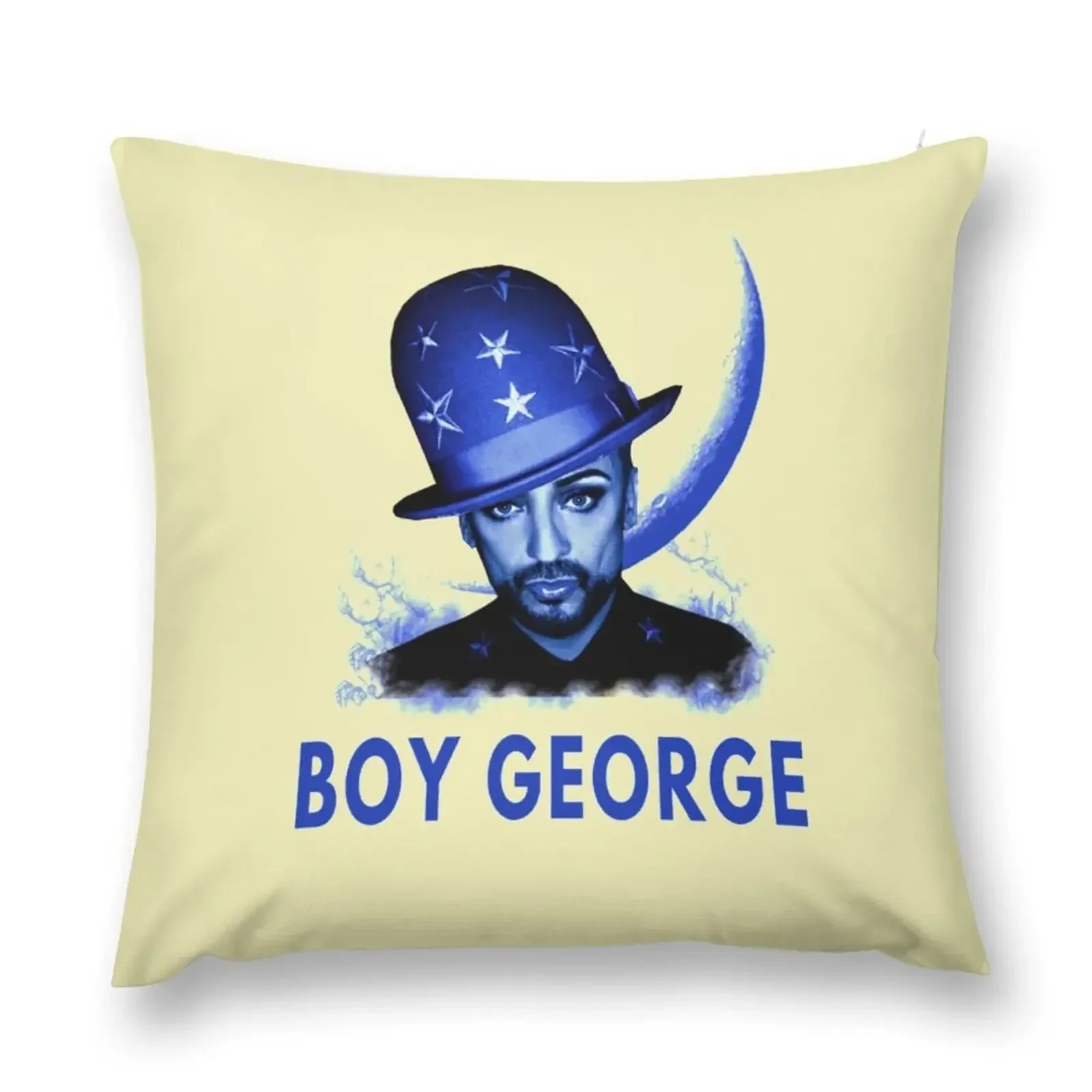 Singer Boy George-blue Throw Pillow Christmas Pillowcase autumn pillowcase Decorative Cover For Living Room pillow