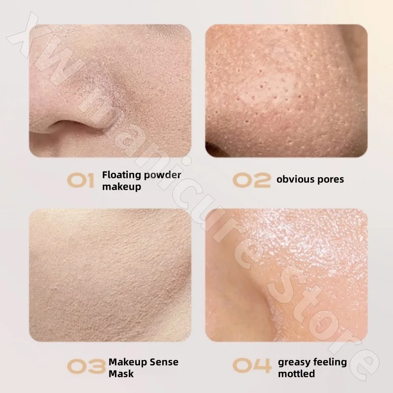 Xixi Midsummer Translucent Three-color Honey Powder Cake with Delicate Natural Light and Oil-controlling Makeup 8g