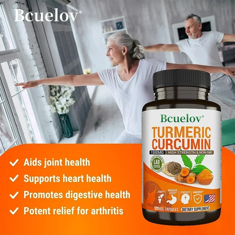 Curcumin Extract - Effective for Arthritis Relief Reduces Inflammation After Exercise Strengthens Bones and Immune System