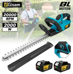 Gisam 2000W Brushless Electric Hedge Trimmer Cordless Trimmer Pruning Saw Lawn Mower Garden Tools For Makita 18V Battery pins