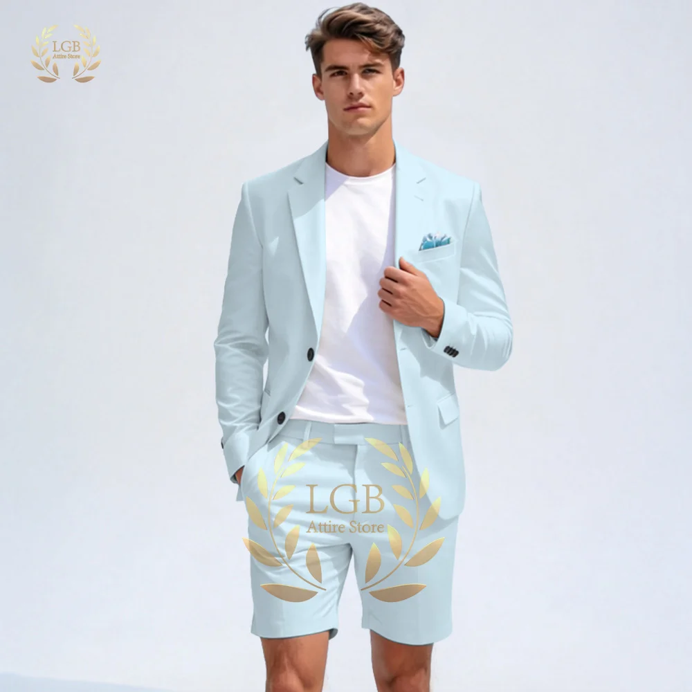 ชุดสูทผู้ชายสีเบจ 2 ชิ้น ทรงสล - Men Formal Wear Wedding Guest บทวิจารณ์และราคา