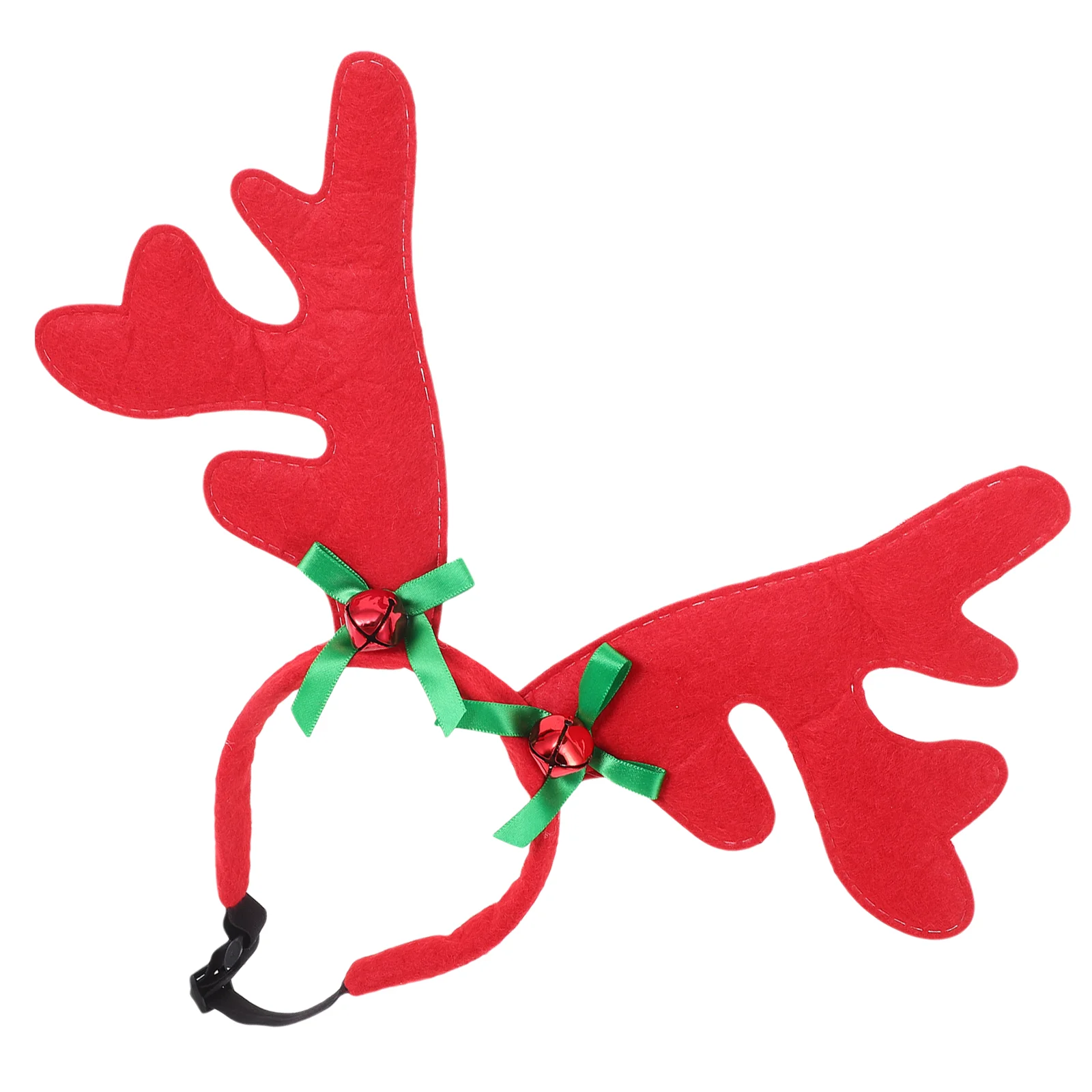 

Christmas Pet Headband Cute Red Antlers Soft Material Adjustable Size Lightweight Dog Cat Party Photo Shoots Festive Decor