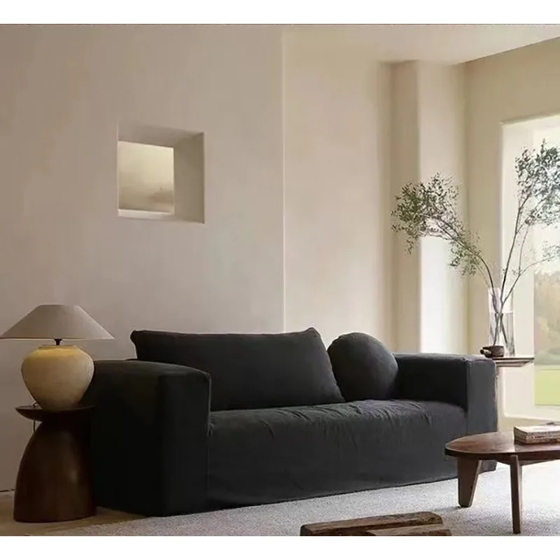 

dismantling and washing hotel B & B retro medieval balcony cotton and linen fabric single and double three-person sofa