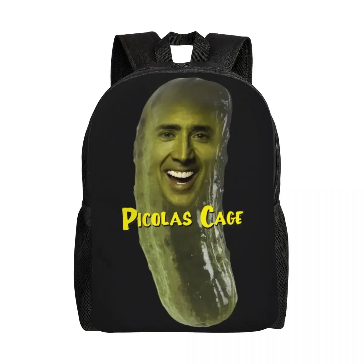 

Customized Picolas Nicolas Cage Backpack for Men Women Water Resistant College School Bag Printing Bookbag
