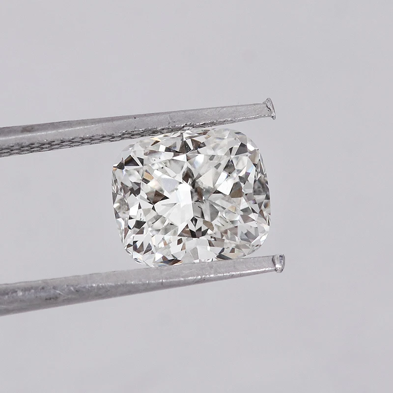 Certificado ici provençal 5ct, corte de almofada alongada, diamante cultivado em laboratório e/vs1, excelente diamante cvd, pedra solta para fazer jóias