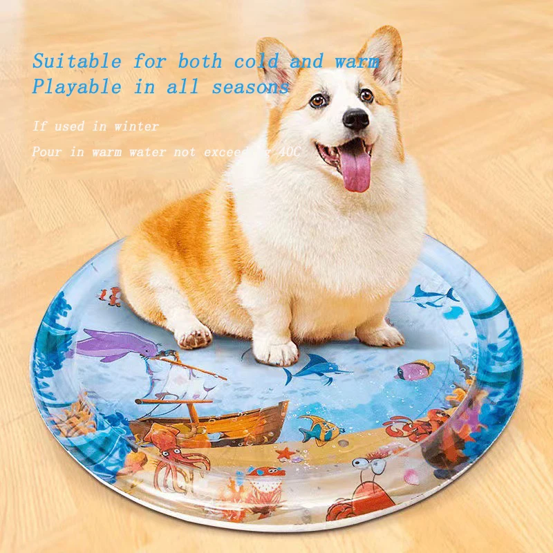 Summer Pet Inflatable Water-filled Mat Thickened And Durable Pet Breathable Water Mat To Cool Down And Cool Down Pet Supplies