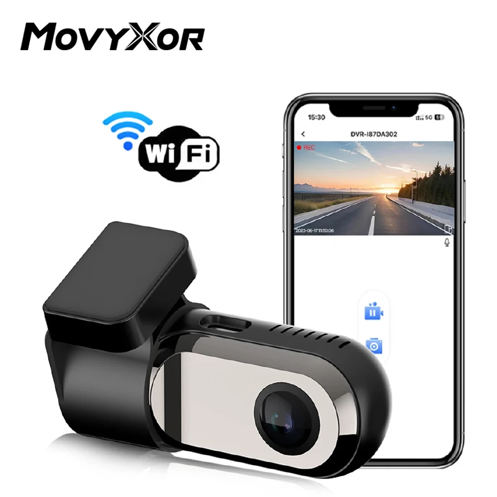 

Подходит для Android 720P Wi-Fi, скрытая видеорегистратор, передняя мини-камера автомобиля с ночным видением, режим парковки 24 часа, в комплект входит 64 ГБ