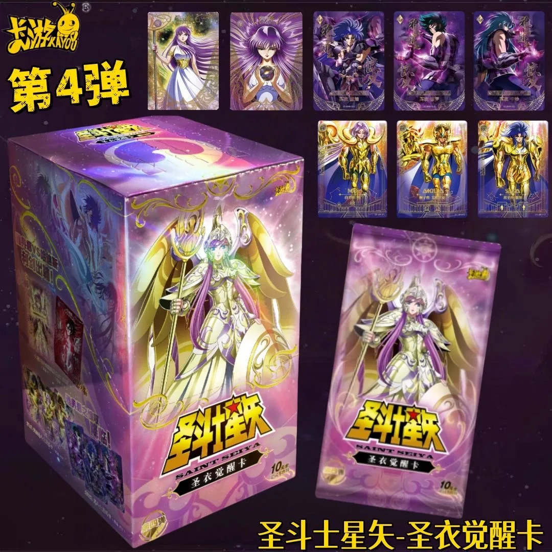 

New Saint Seiya Card 4 KAYOU Cloth Awakening Vol.4 Athena Pack Rare UTR Anime Collection Card Birthday Children's Toy Gift