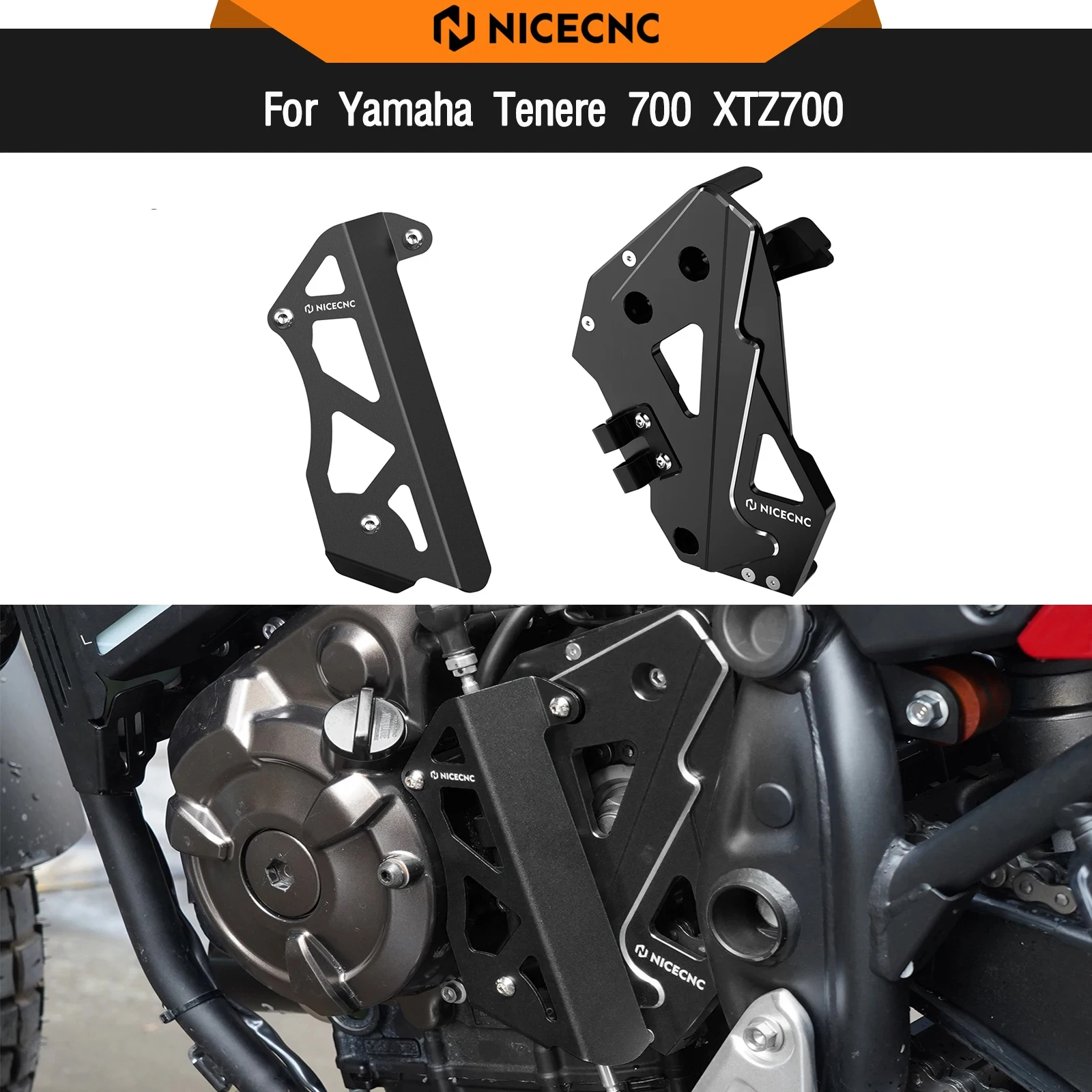 

For Yamaha 2019-2024 Tenere 700 XTZ 700 Gear Shift Linkage Chain Guard Cover Tenere700 XTZ700 TENERE700 Rally Edition 2020-2024