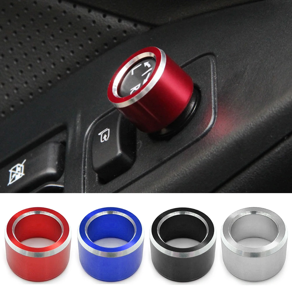 Car Rearview Mirror Adjustment Knob Trim Cover Control Switch Decoration Rings for Subaru XV Forester Outback 2015-2018 WRX